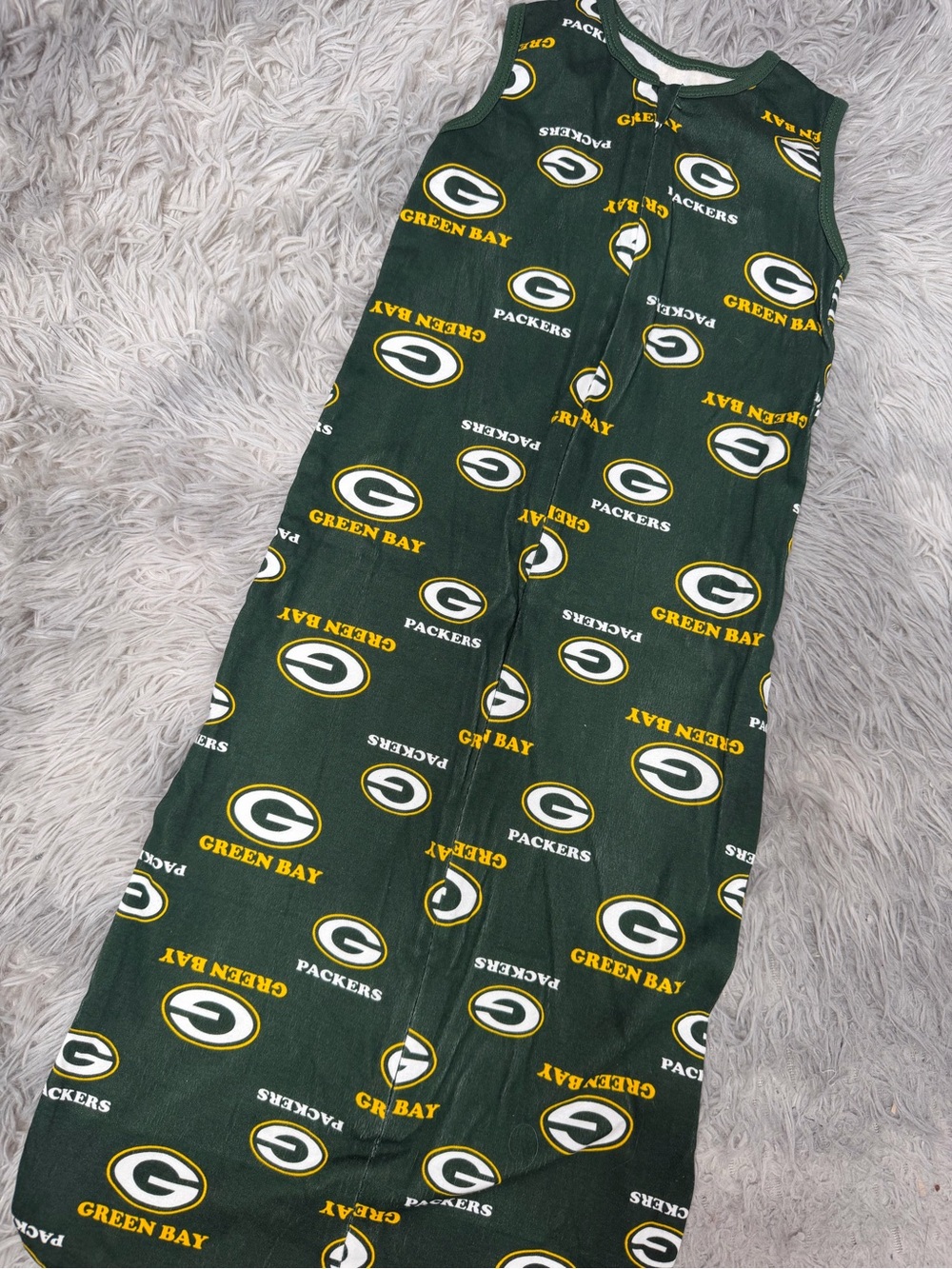 Green Bay Packers NFL Baby Sleep Sack 24M Green Logo Print
